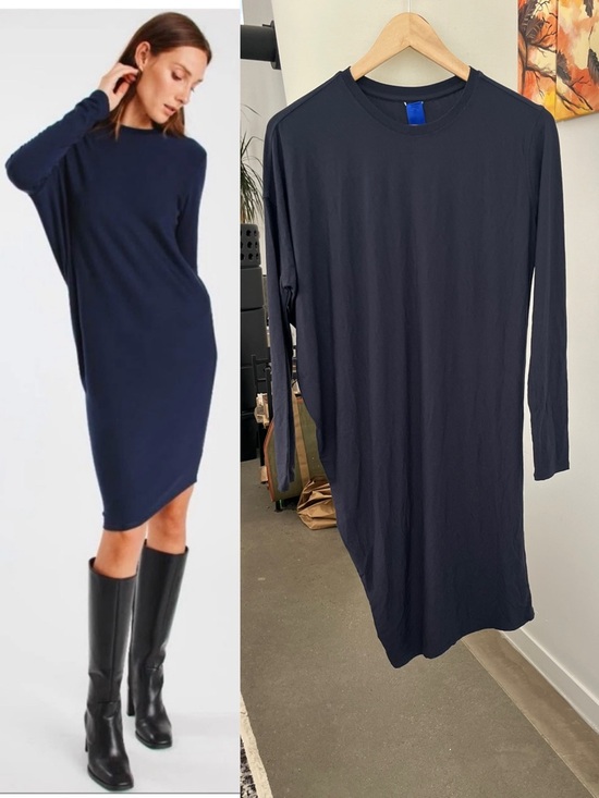 Kit and Ace Dresses & Skirts - Kit and Ace Cashmere Blend Wave Long Sleeve Dress